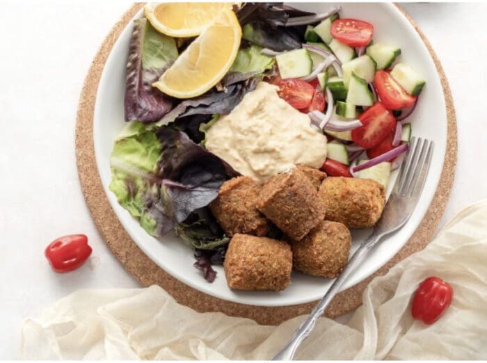 Summer recipes when you’re on weight loss drugs: mediterranean falafel salad