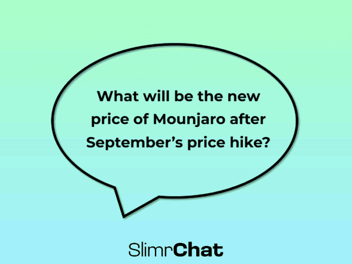 What will the new price of Mounjaro be after September’s hike?