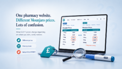 One pharmacy website. Different Mounjaro prices. Lots of confusion.