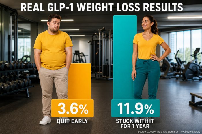 Real-world GLP-1 weight loss results: Why some users lose more weight than others